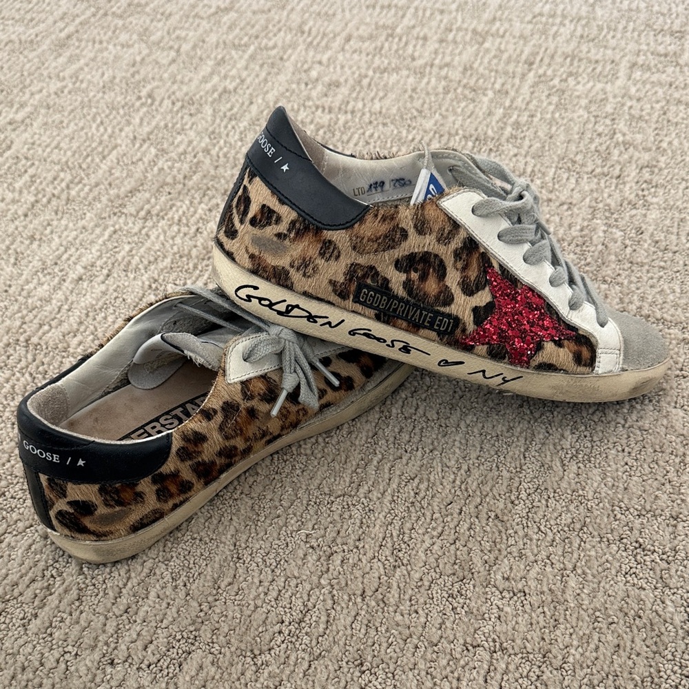 Golden Goose Limited Edition Super-Star Leopard Sneakers